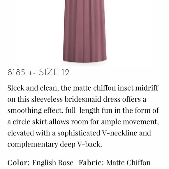 Bridesmaids Dress English Rose (Mauve) - Picture 3 of 7